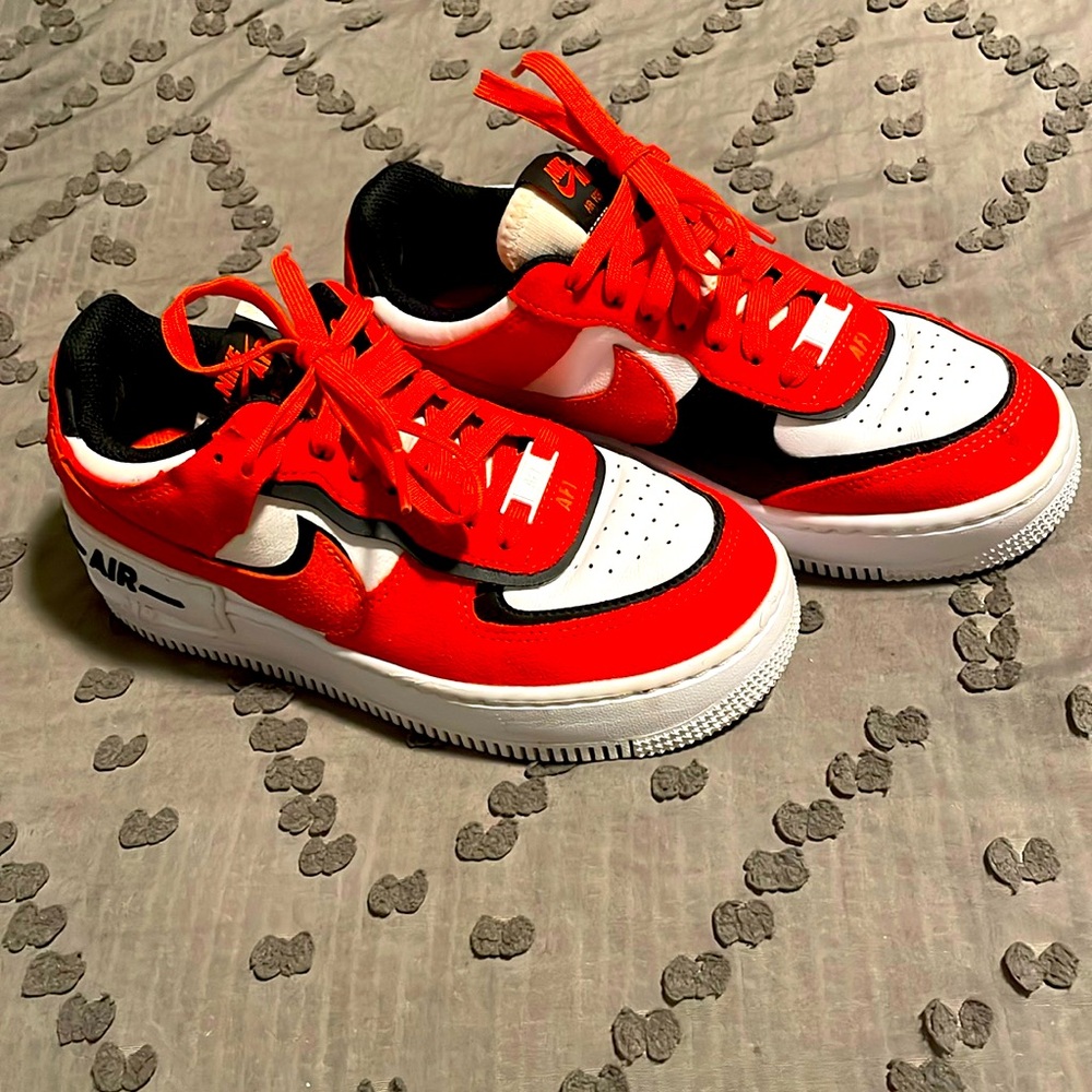 Nike Air Force 1 Low Shadow Rush Orange women’s size 7
